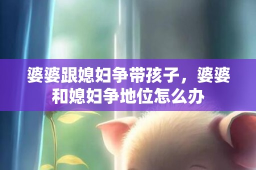 婆婆跟媳妇争带孩子，婆婆和媳妇争地位怎么办