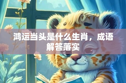 鸿运当头是什么生肖，成语解答落实