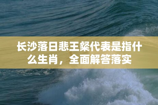 长沙落日悲王粲代表是指什么生肖，全面解答落实