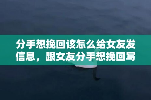 分手想挽回该怎么给女友发信息，跟女友分手想挽回写信（给女友写挽回信）