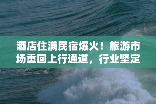 酒店住满民宿爆火！旅游市场重回上行通道，行业坚定全面复苏信心