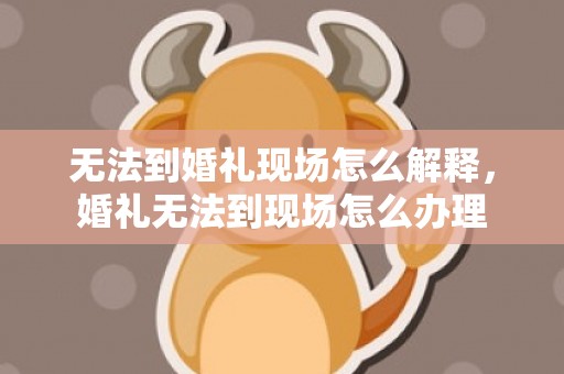 无法到婚礼现场怎么解释，婚礼无法到现场怎么办理