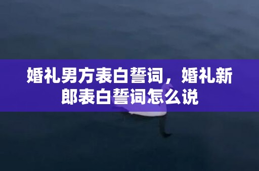 婚礼男方表白誓词，婚礼新郎表白誓词怎么说