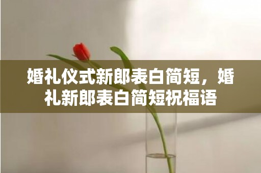 婚礼仪式新郎表白简短，婚礼新郎表白简短祝福语