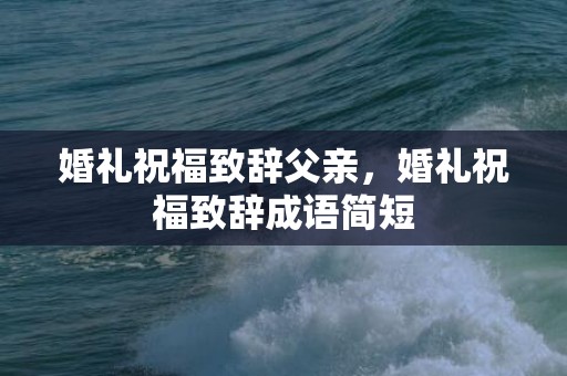 婚礼祝福致辞父亲，婚礼祝福致辞成语简短