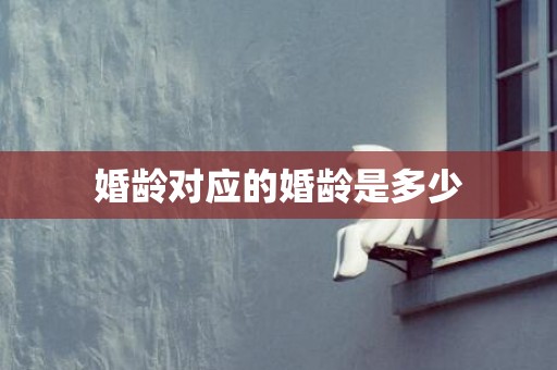 婚龄对应的婚龄是多少