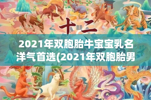 2021年双胞胎牛宝宝乳名洋气首选(2021年双胞胎男孩名字大全)