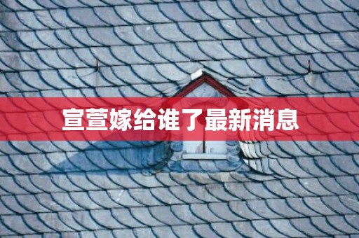 宣萱嫁给谁了最新消息