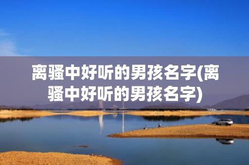 离骚中好听的男孩名字(离骚中好听的男孩名字)
