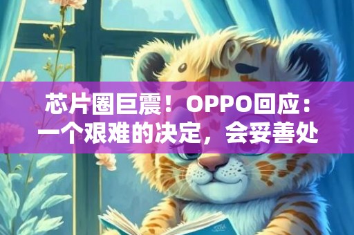 芯片圈巨震！OPPO回应：一个艰难的决定，会妥善处理相关事宜