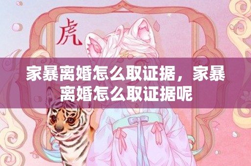 家暴离婚怎么取证据，家暴离婚怎么取证据呢