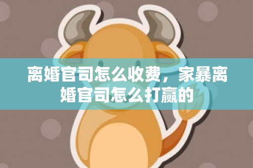 离婚官司怎么收费，家暴离婚官司怎么打赢的