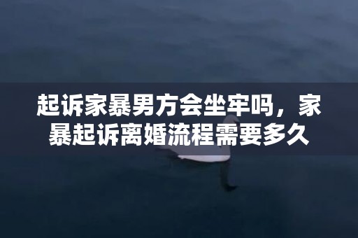 起诉家暴男方会坐牢吗，家暴起诉离婚流程需要多久