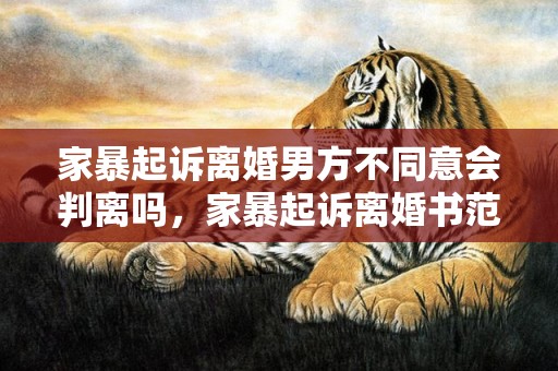 家暴起诉离婚男方不同意会判离吗，家暴起诉离婚书范本大全