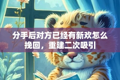 分手后对方已经有新欢怎么挽回，重建二次吸引