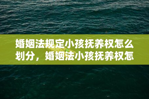 婚姻法规定小孩抚养权怎么划分，婚姻法小孩抚养权怎么判