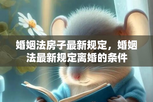 婚姻法房子最新规定，婚姻法最新规定离婚的条件