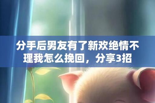 分手后男友有了新欢绝情不理我怎么挽回，分享3招