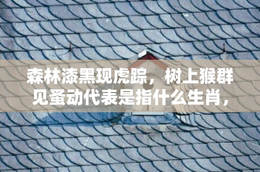 森林漆黑现虎踪，树上猴群见蚤动代表是指什么生肖，最佳作答落实