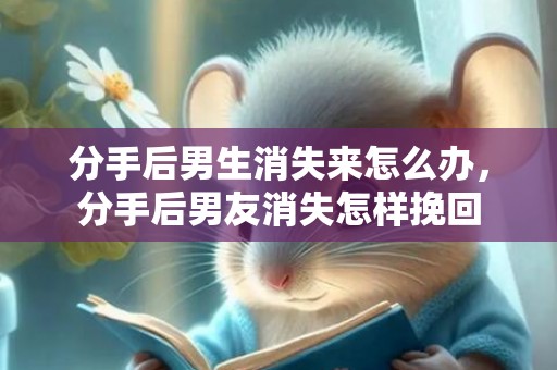 分手后男生消失来怎么办，分手后男友消失怎样挽回