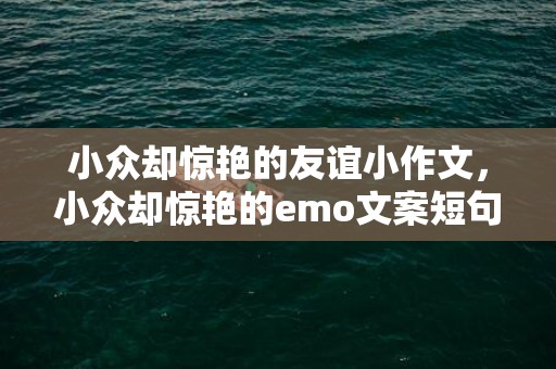 小众却惊艳的友谊小作文，小众却惊艳的emo文案短句