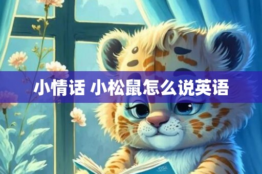 小情话 小松鼠怎么说英语