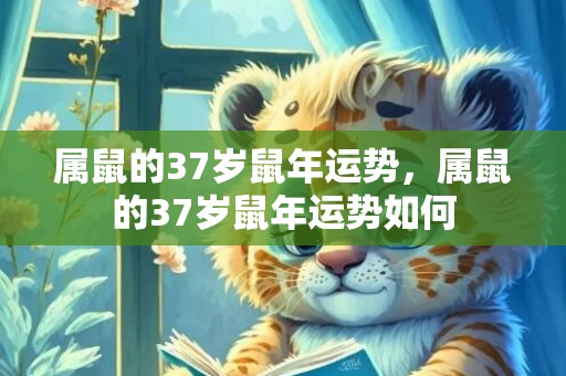 属鼠的37岁鼠年运势，属鼠的37岁鼠年运势如何