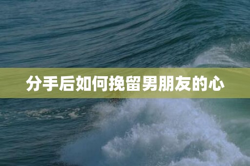 分手后如何挽留男朋友的心
