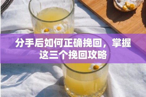 分手后如何正确挽回，掌握这三个挽回攻略