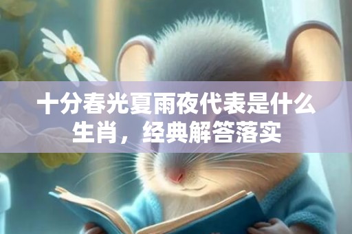 十分春光夏雨夜代表是什么生肖，经典解答落实