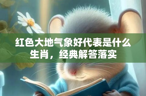 红色大地气象好代表是什么生肖，经典解答落实