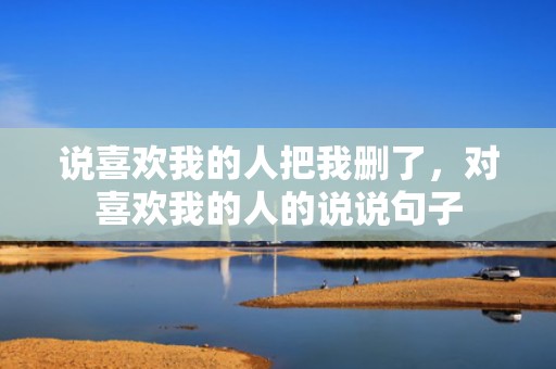 说喜欢我的人把我删了，对喜欢我的人的说说句子