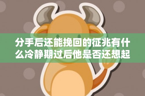 分手后还能挽回的征兆有什么冷静期过后他是否还想起你！