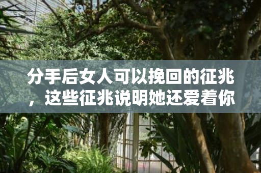 分手后女人可以挽回的征兆，这些征兆说明她还爱着你！