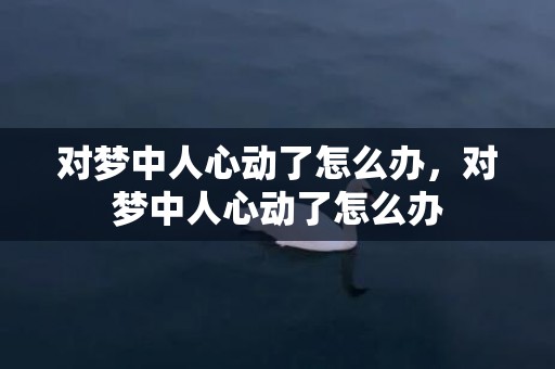 对梦中人心动了怎么办，对梦中人心动了怎么办