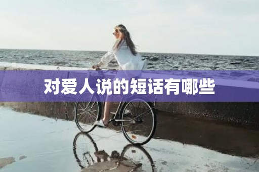 对爱人说的短话有哪些