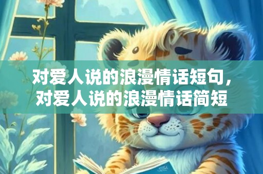 对爱人说的浪漫情话短句，对爱人说的浪漫情话简短