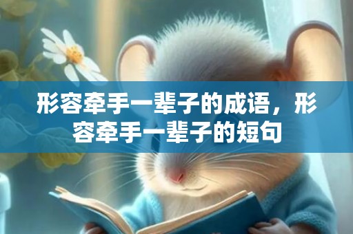 形容牵手一辈子的成语，形容牵手一辈子的短句