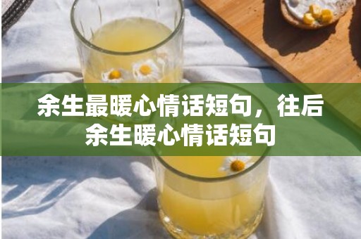 余生最暖心情话短句，往后余生暖心情话短句
