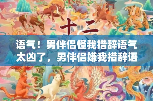 语气！男伴侣怪我措辞语气太凶了，男伴侣嫌我措辞语气欠好
