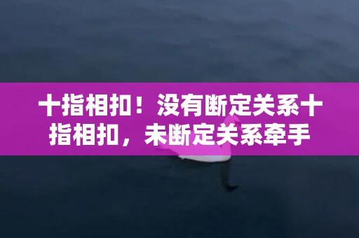 十指相扣！没有断定关系十指相扣，未断定关系牵手