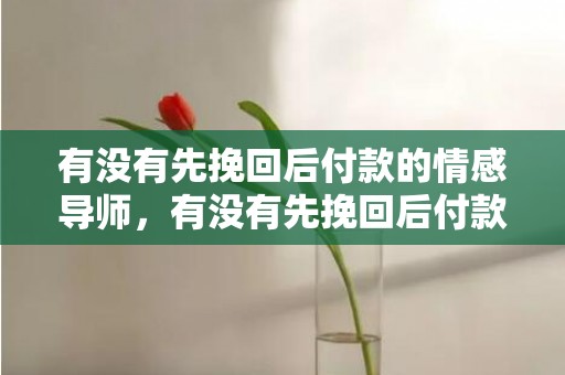 有没有先挽回后付款的情感导师，有没有先挽回后付款的（有没有先挽回后付款的情感挽回顾问）