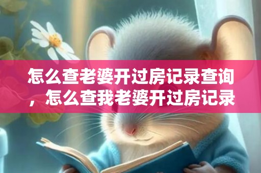 怎么查老婆开过房记录查询，怎么查我老婆开过房记录