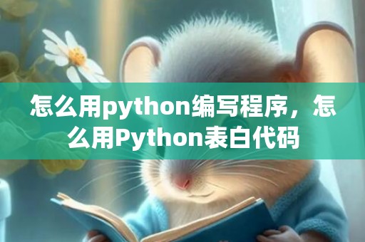 怎么用python编写程序，怎么用Python表白代码