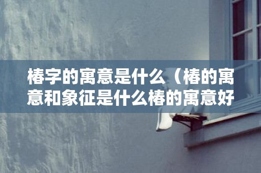 椿字的寓意是什么（椿的寓意和象征是什么椿的寓意好吗）