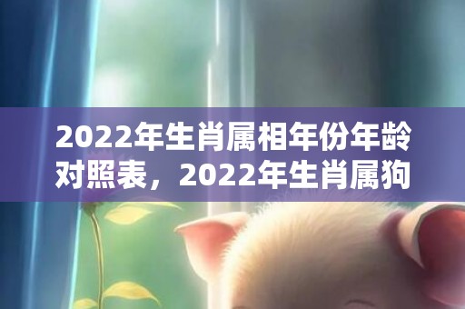 2022年生肖属相年份年龄对照表，2022年生肖属狗男上半年事业运势 稍有曲折