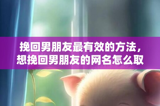 挽回男朋友最有效的方法，想挽回男朋友的网名怎么取（想挽回男朋友的网名怎么取好听）