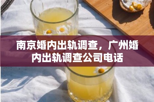 南京婚内出轨调查，广州婚内出轨调查公司电话