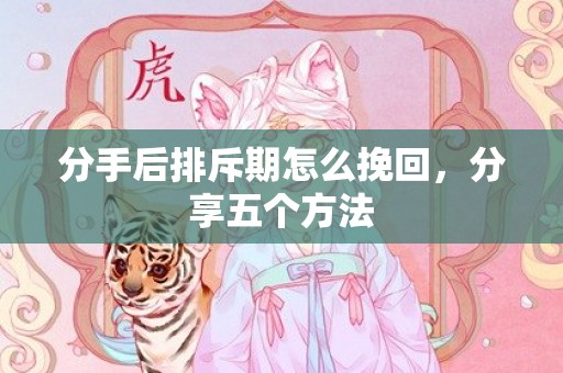 分手后排斥期怎么挽回，分享五个方法