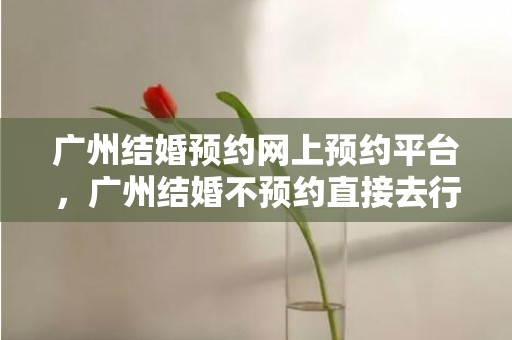 广州结婚预约网上预约平台，广州结婚不预约直接去行吗